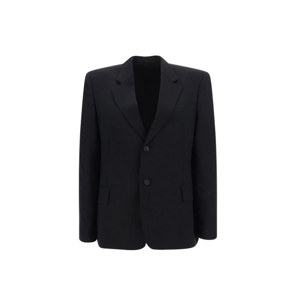 Balenciaga Black Wool Full-Length Women's Jacket